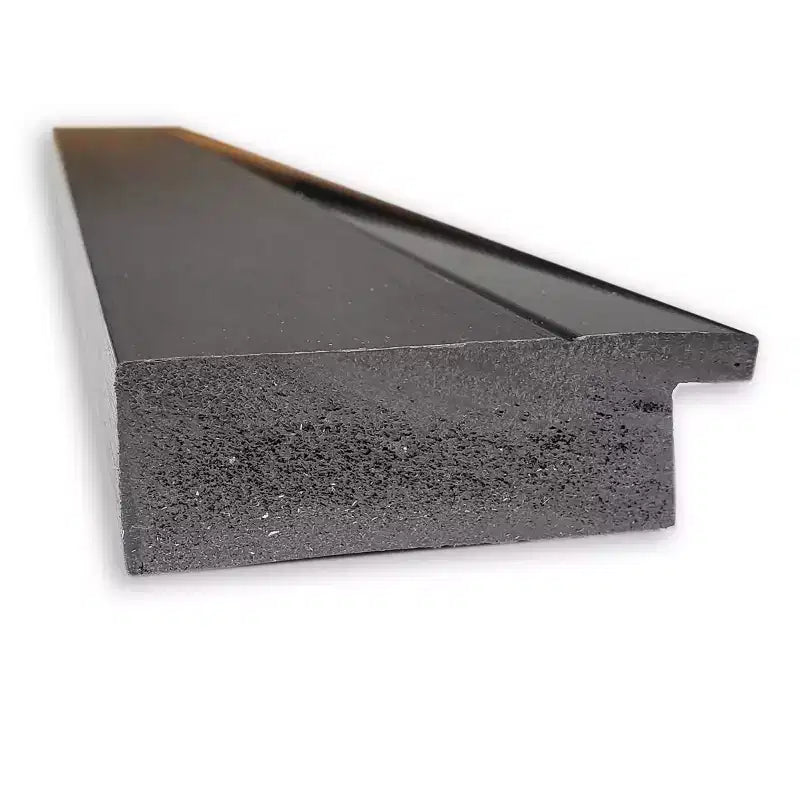 19" x 53" Non-Beveled Tuxedo Black Full Length on The Door Mirror - Amanti Art: Polystyrene Frame, Includes Mounting Hardware