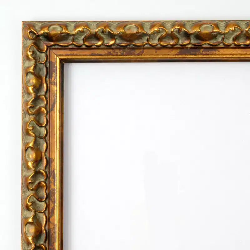 20" x 26" Non-Beveled Antique Bronze Wood Wall Mirror - Amanti Art: Rectangle, Modern Style, Includes Mount Hardware