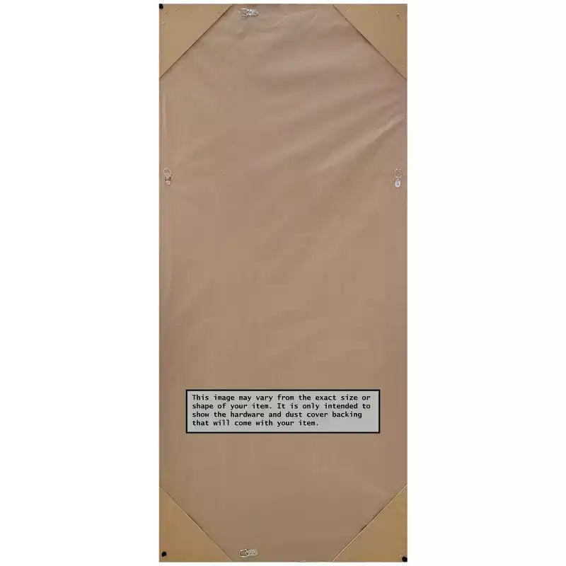 30" x 66" Non-Beveled Peak Polished Nickel Full Length Floor Leaner Mirror - Amanti Art: Includes Mounting Hardware, Modern Design