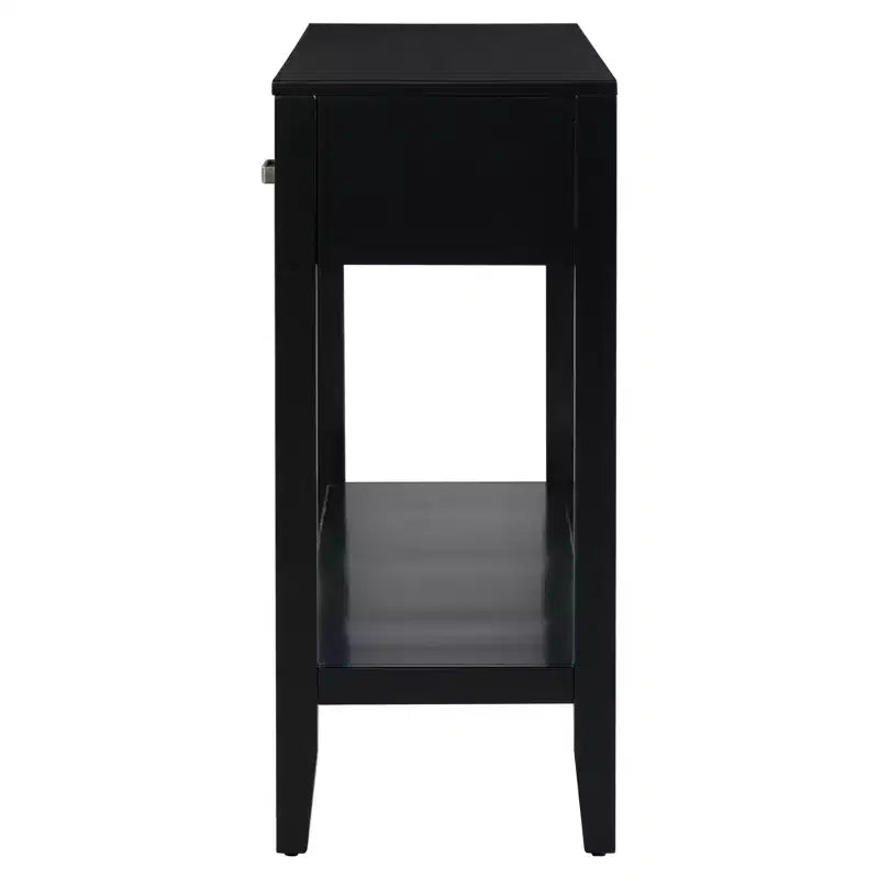 GDFStudio Larry 59 Farmhouse Console Table with Drawers and Bottom Shelf