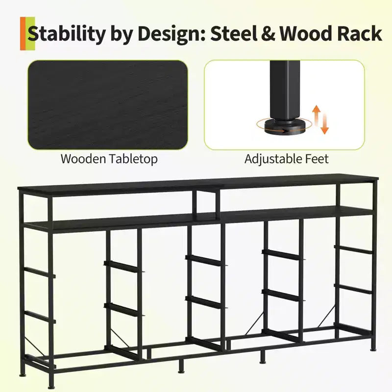 Acekool Bedroom Living Room 63 Inch 12 Drawer Long Dresser TV Stand, Fabric Steel Entertainment Center with Open Shelf, Multiple Colors