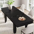 GustoWave 63-86.6 Extendable Dining Table for 6-10, Farmhouse Rectangular Kitchen Table with Sturdy Wood Frame, Large Dining Room Table