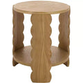 Randy Round Wood Accent Table - Natural - SEI