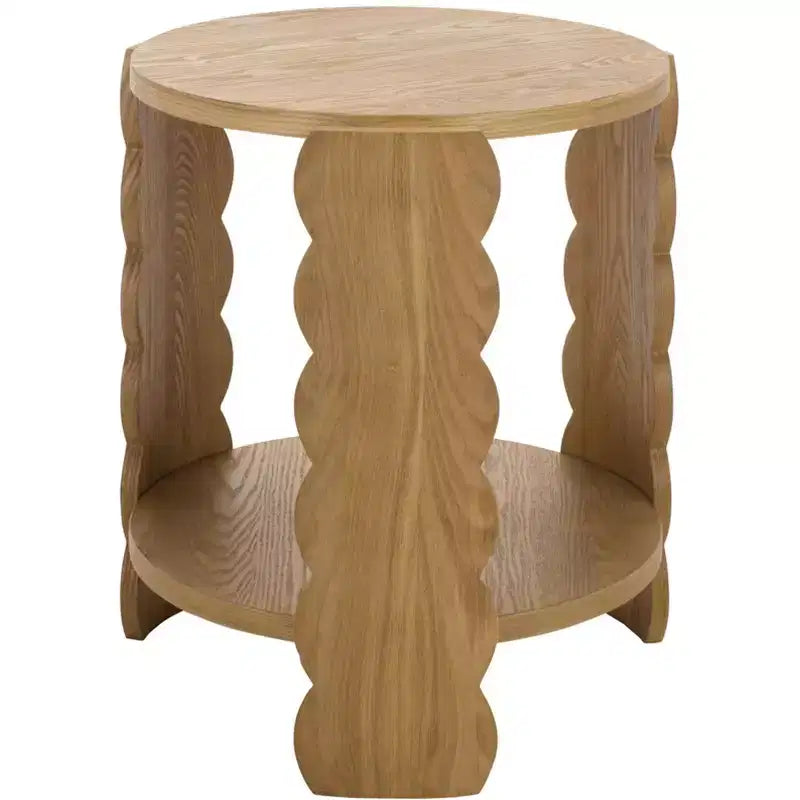 Randy Round Wood Accent Table - Natural - SEI