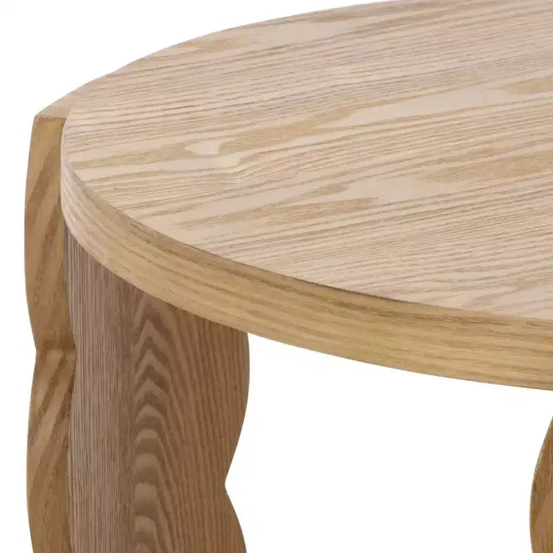 Randy Round Wood Accent Table - Natural - SEI