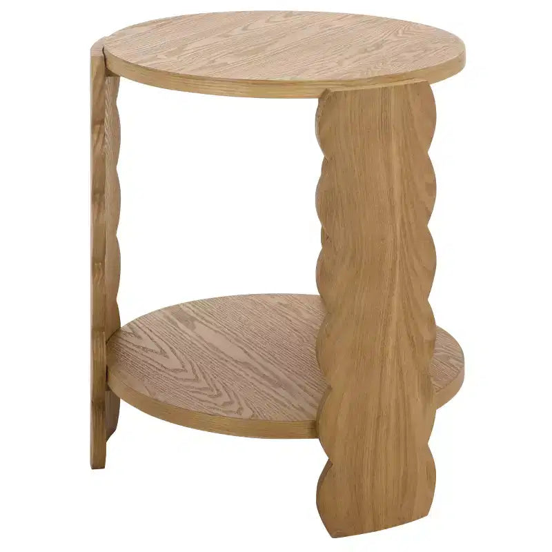 Randy Round Wood Accent Table - Natural - SEI
