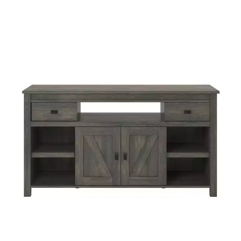 GDFStudio Sarah Rustic Barn Door TV Stand for TVs up to 60 with Sliding Doors
