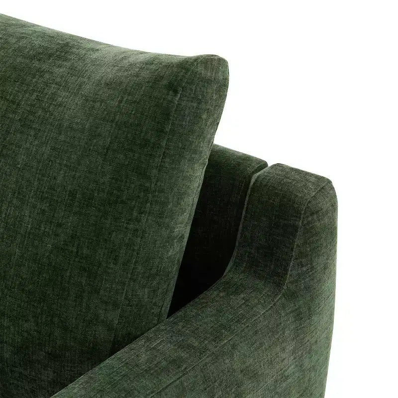 Polibi Modern Minimalist Accent Chair with Natural Wood Grain Base