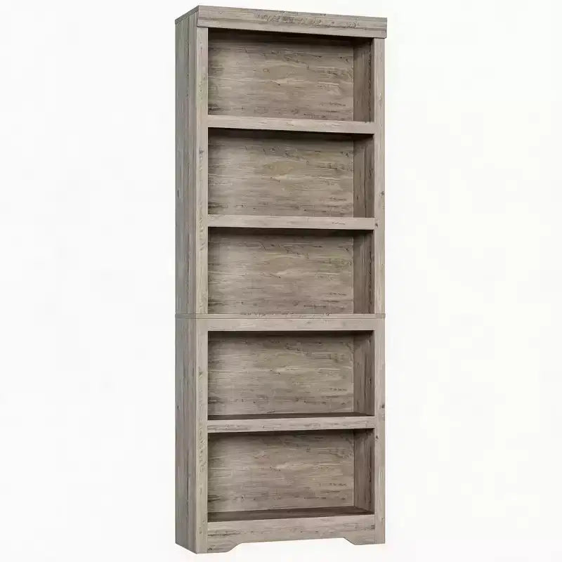 Bookshelf, Tall Farmhouse Bookcase Adjustable Shelves, Open Display Storage Rack with Anti-Slip Design for Home Office, Balcony, Library