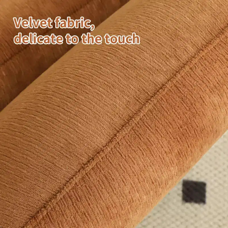 Solid Wood Modern Armless Accent Chair for Living Room & Bedroom - Soft Velvet Upholstery