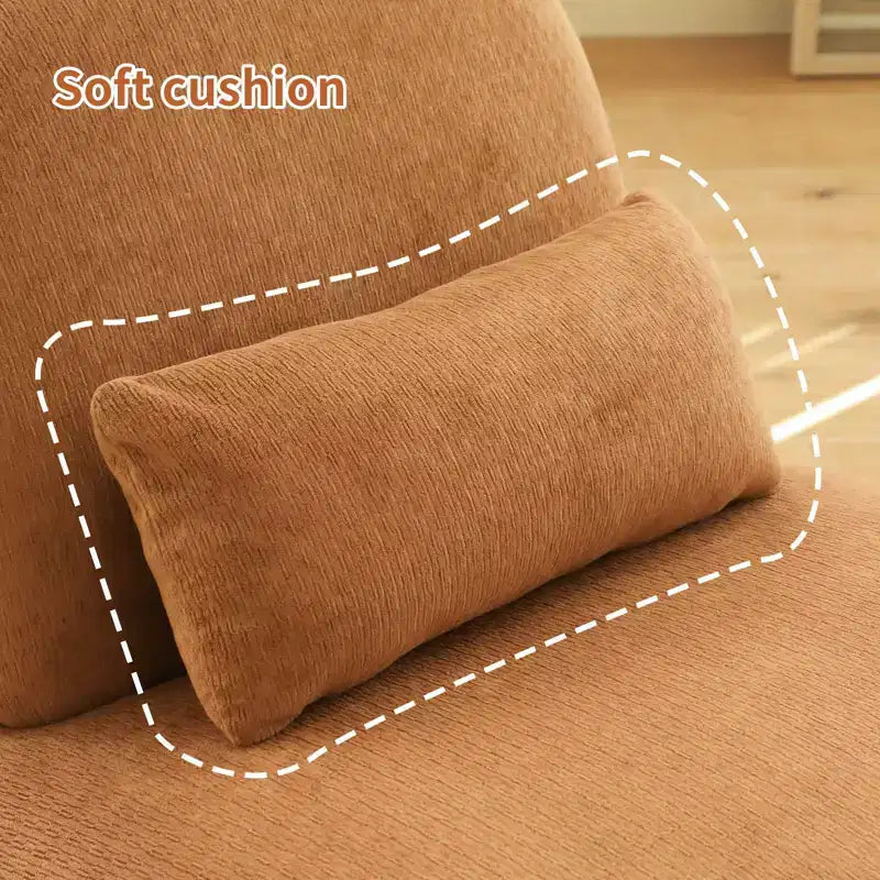 Solid Wood Modern Armless Accent Chair for Living Room & Bedroom - Soft Velvet Upholstery