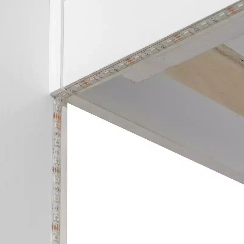 Polibi Twin over Full Bunk Bed with LED Lighting, Storage Space & Charging Station