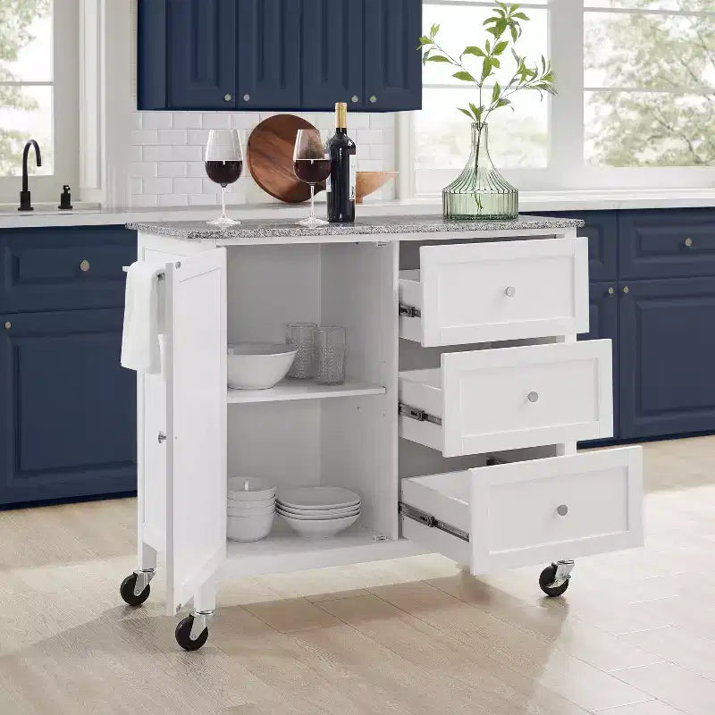 HomeStock with Door and Shelves Kitchen Islands