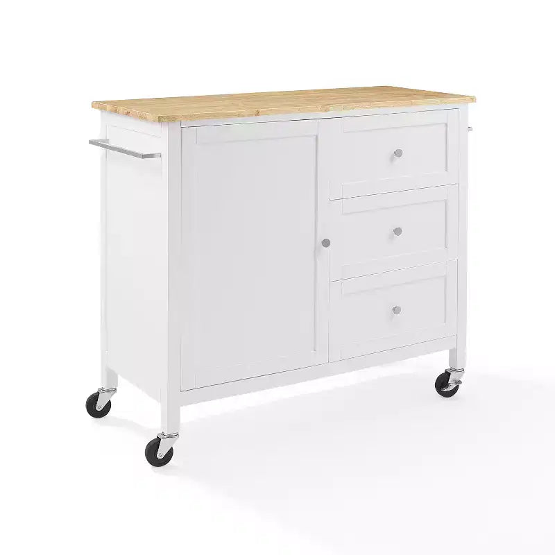 HomeStock with Door and Shelves Kitchen Islands