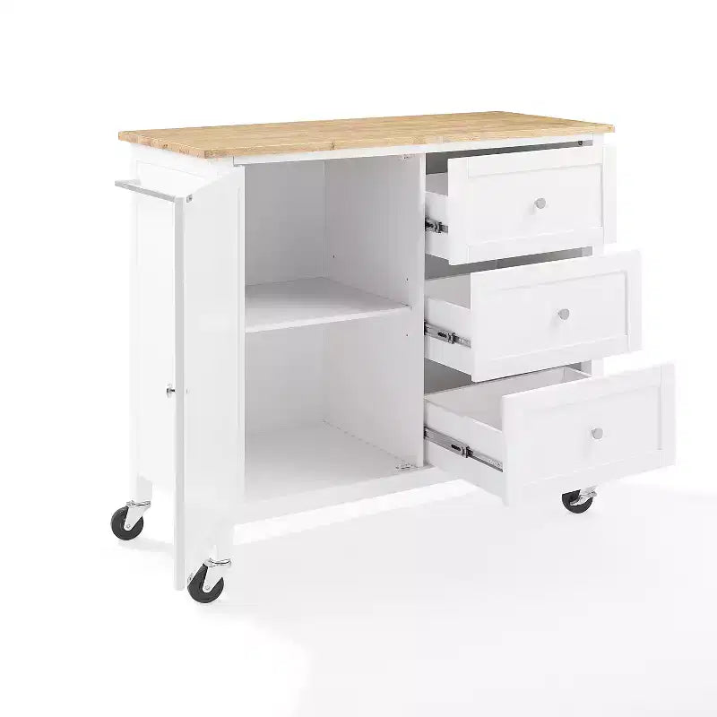 HomeStock with Door and Shelves Kitchen Islands