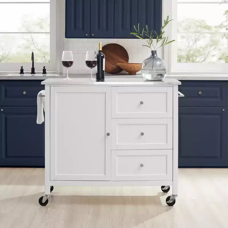 HomeStock with Door and Shelves Kitchen Islands