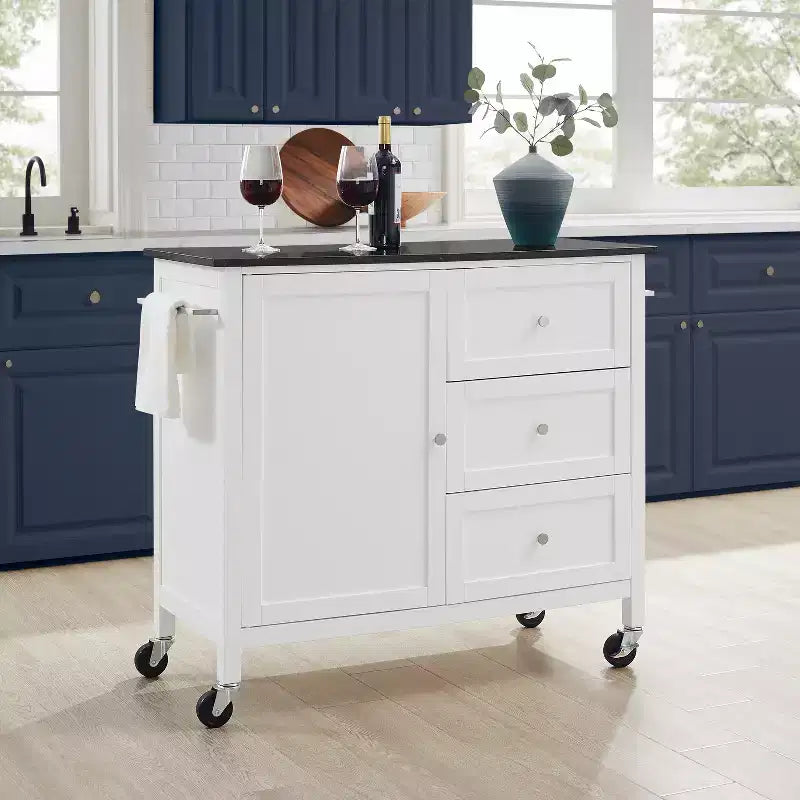 HomeStock with Door and Shelves Kitchen Islands