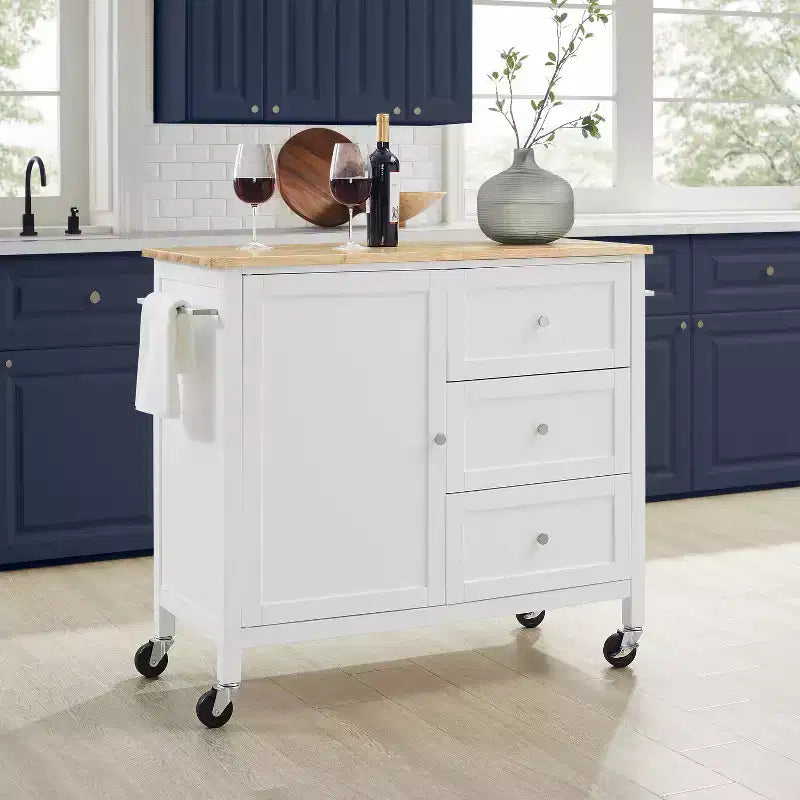 HomeStock with Door and Shelves Kitchen Islands