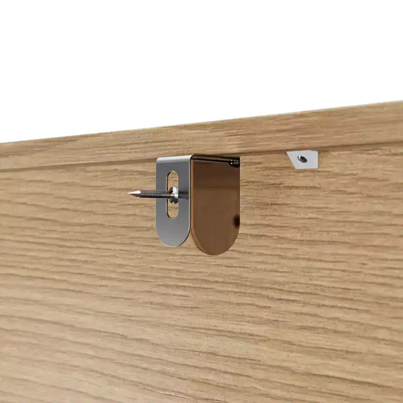 Homsee 47.2 Tall Wood Dresser with 5 Drawers Modern Curved Front Chest of Drawers for Bedroom with Vintage Turned Legs