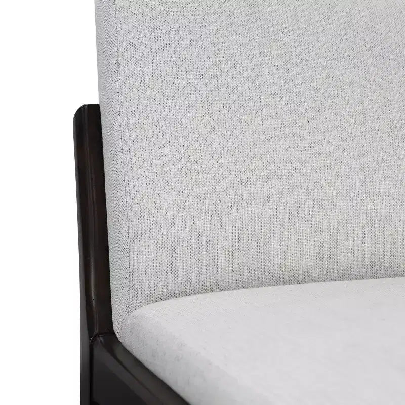 Set of 2 Mid-Century Modern Counter Stools, Rubberwood Bar Stools with Upholstered Backrest, Kitchen Island Chairs - ModernLuxe