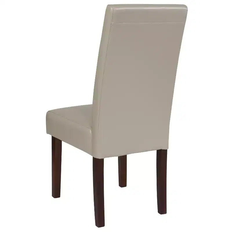 Emma and Oliver Two Mid-Century Parson's Chairs and Finished Hardwood Frame for Kitchen, Dining Room & More