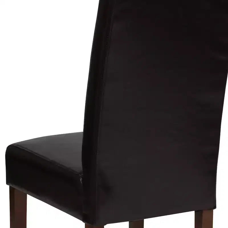 Emma and Oliver Two Mid-Century Parson's Chairs and Finished Hardwood Frame for Kitchen, Dining Room & More