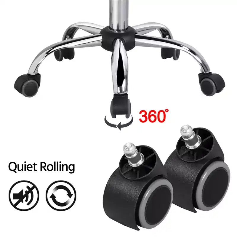 Yaheetech Velvet Low Back Armless Desk Chair Office Chair with Wheels