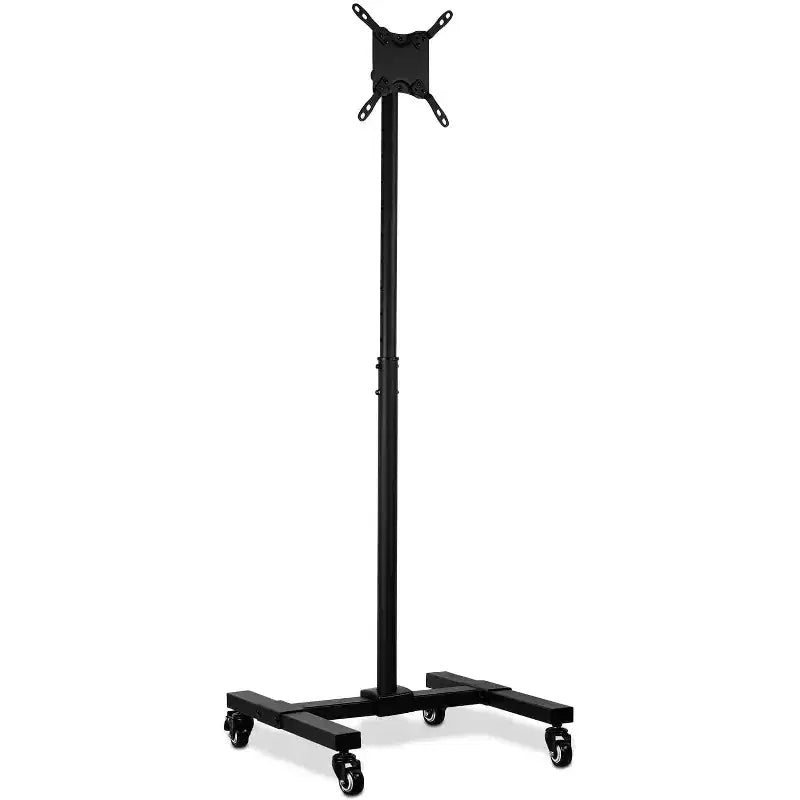 Mount-It! Height Adjustable Mobile TV Stand with Locking Wheels, Rolling Cart for 13 - 42 Flat Panel LCD LED Screens, VESA Compatible up to 200mm