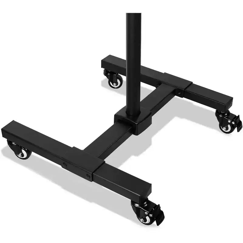 Mount-It! Height Adjustable Mobile TV Stand with Locking Wheels, Rolling Cart for 13 - 42 Flat Panel LCD LED Screens, VESA Compatible up to 200mm