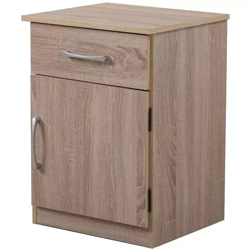 Passion Furniture Alston 1-Drawer Nightstand (24 in. H x 18 in. W x 16 in. D)