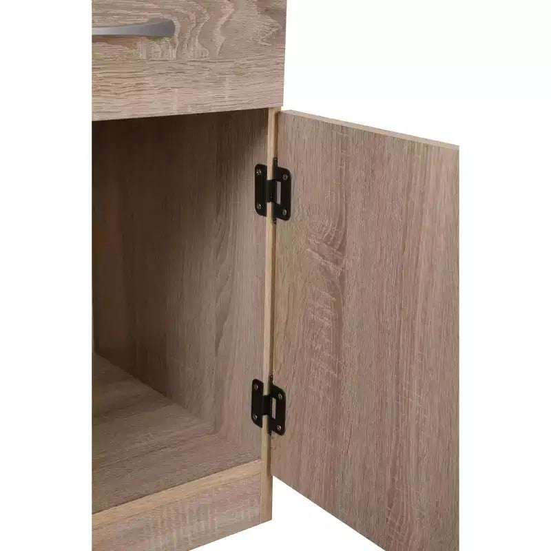 Passion Furniture Alston 1-Drawer Nightstand (24 in. H x 18 in. W x 16 in. D)